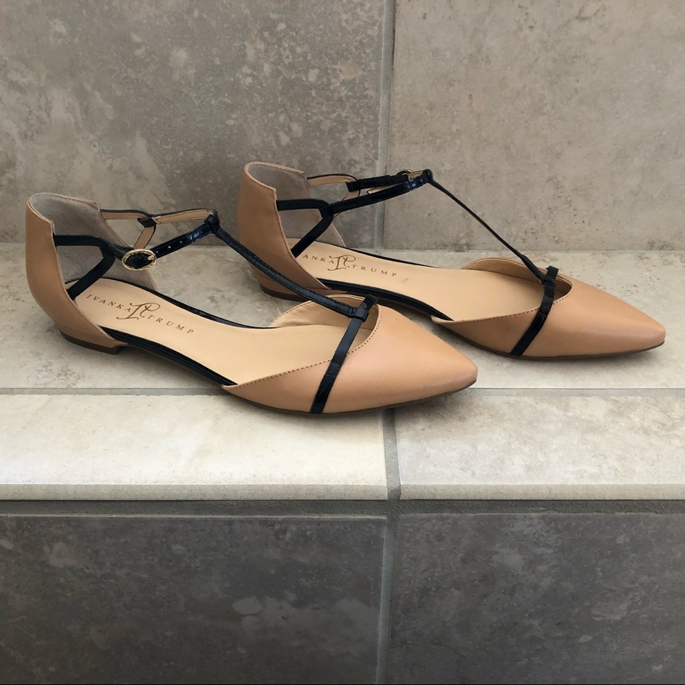 New Ivanka Trump t strap flats